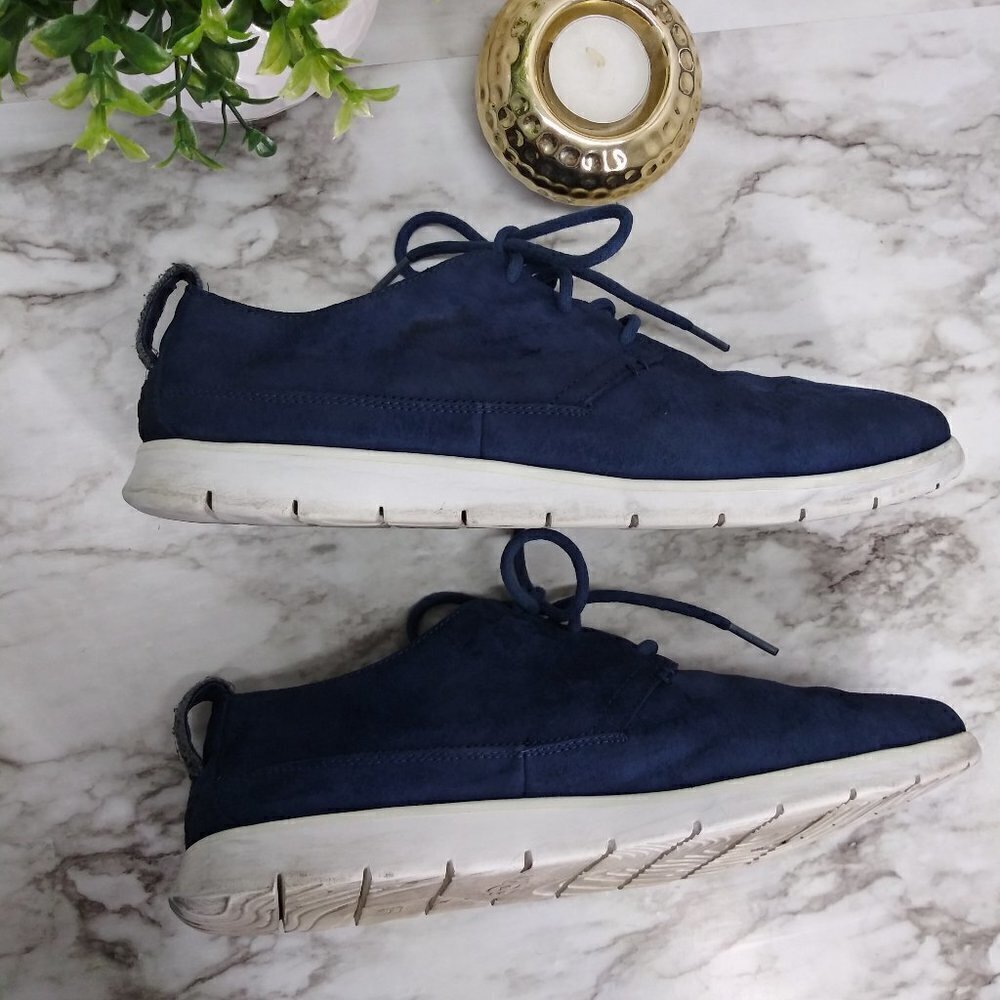 UGG navy suede light weight Oxfords Sneakers sz.10 - Picture 5 of 14